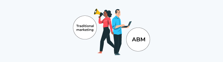 Traditional marketing vs ABM