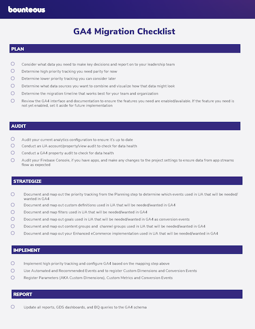 GA4 Migration Guide